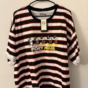 Disney Mickey Mouse Striped Tee